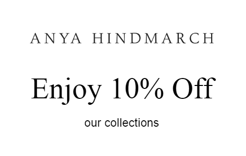 Anya Hindmarch קוד קידום מכירות