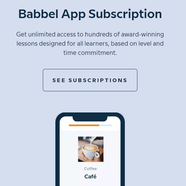 babbel.com קוד קידום מכירות