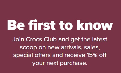  Crocs קוד קידום מכירות