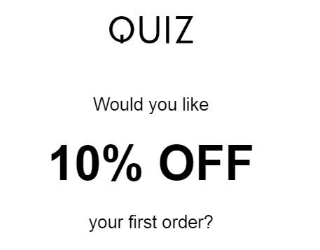 Quiz Clothing קוד קידום מכירות