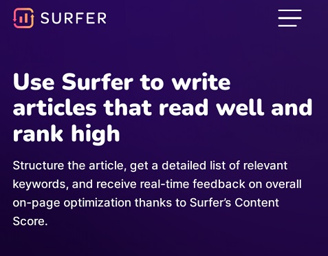SurferSEO.com קוד קידום מכירות