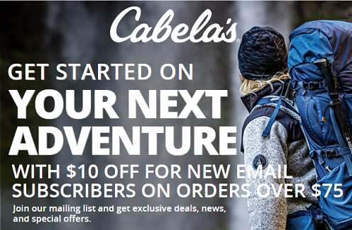 Cabelas קוּפּוֹן